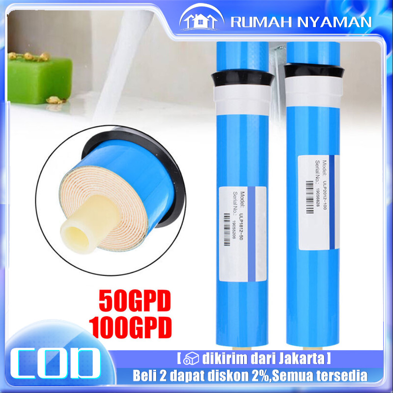 Kartrid Filter Pemurni Air Membran Reverse Osmosis Filter Membran Reverse Osmosis RO 100, 150, 400 G