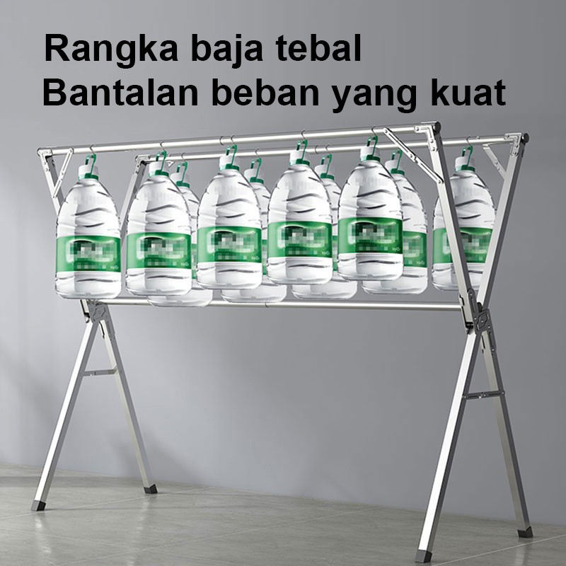 UMS SUS-304 Jemuran Baju Lipat Stainless Steel