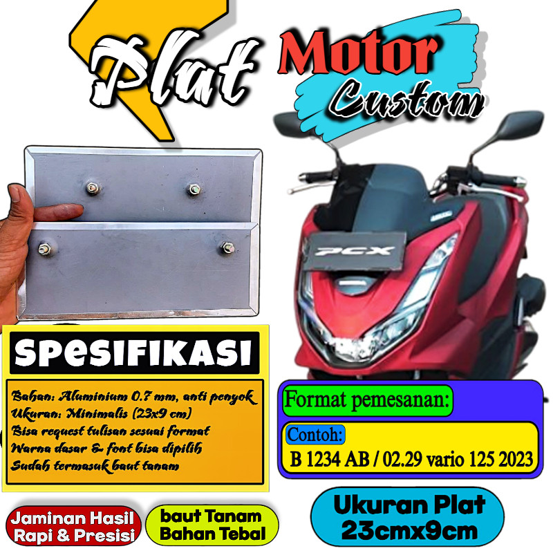 Plat Motor Baut Tanam