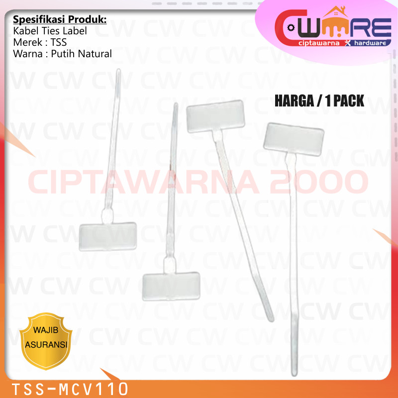 

Maker Tis Tie Pengikat Kabel label 10cm X 3mm / Cable Ties Label name tag CwCat