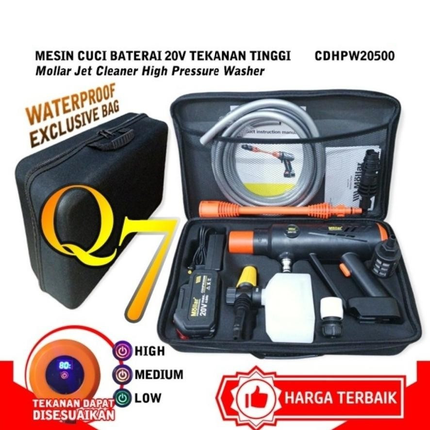 Jet Cleaner Cordless Mollar Q7 Baterai 20v / Mollar CD-HPW20500