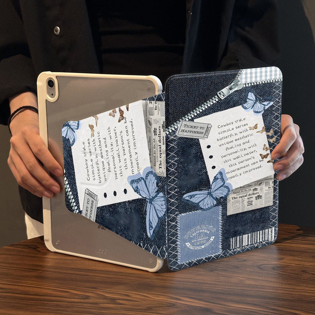 Cocok untuk ipad gen 10 tablet case pelindung lucu ipad air 5 rotasi ipad pro 11 inci 360° canggih S