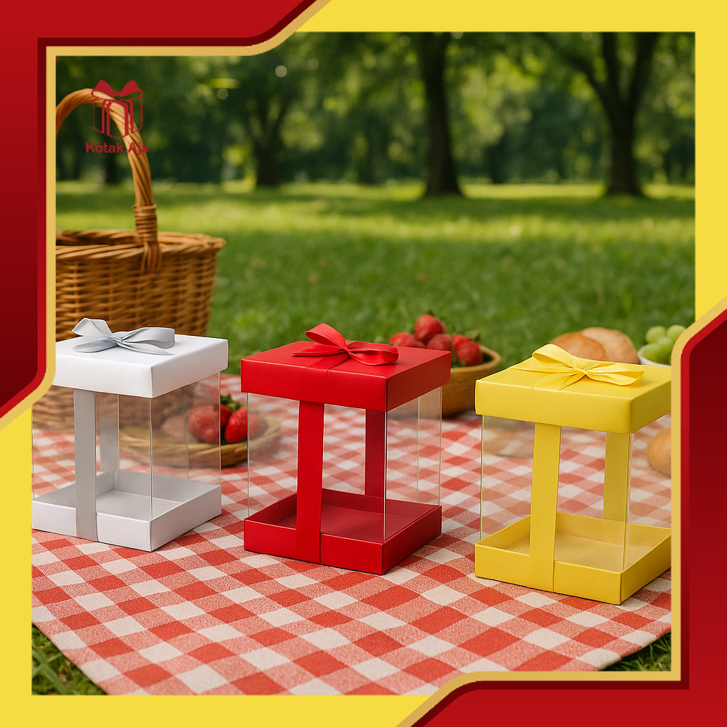 

Gift box / Box Mika / Kotak Hadiah / Box Transparan Mika Bening Elegan | BN09 - BN10