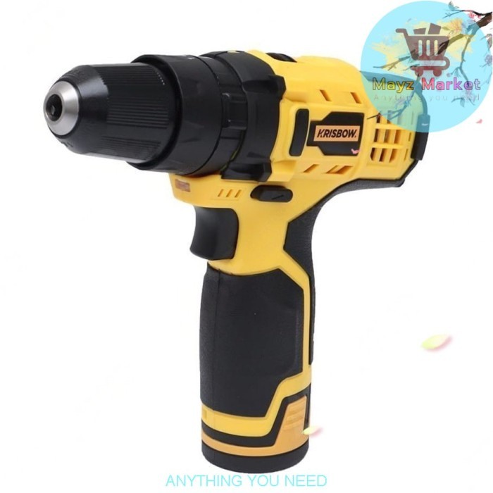 Bor Listrik Tanpa Kabel Bor Beton Portable 12v Krisbow Ircids121