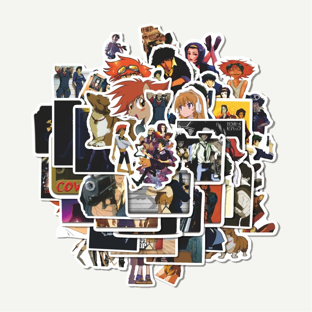 

Sticker Pack Sticker Anime Cowboy Bebop | Sticker TUMBLR | Stiker LAPTOP KOPER HELM