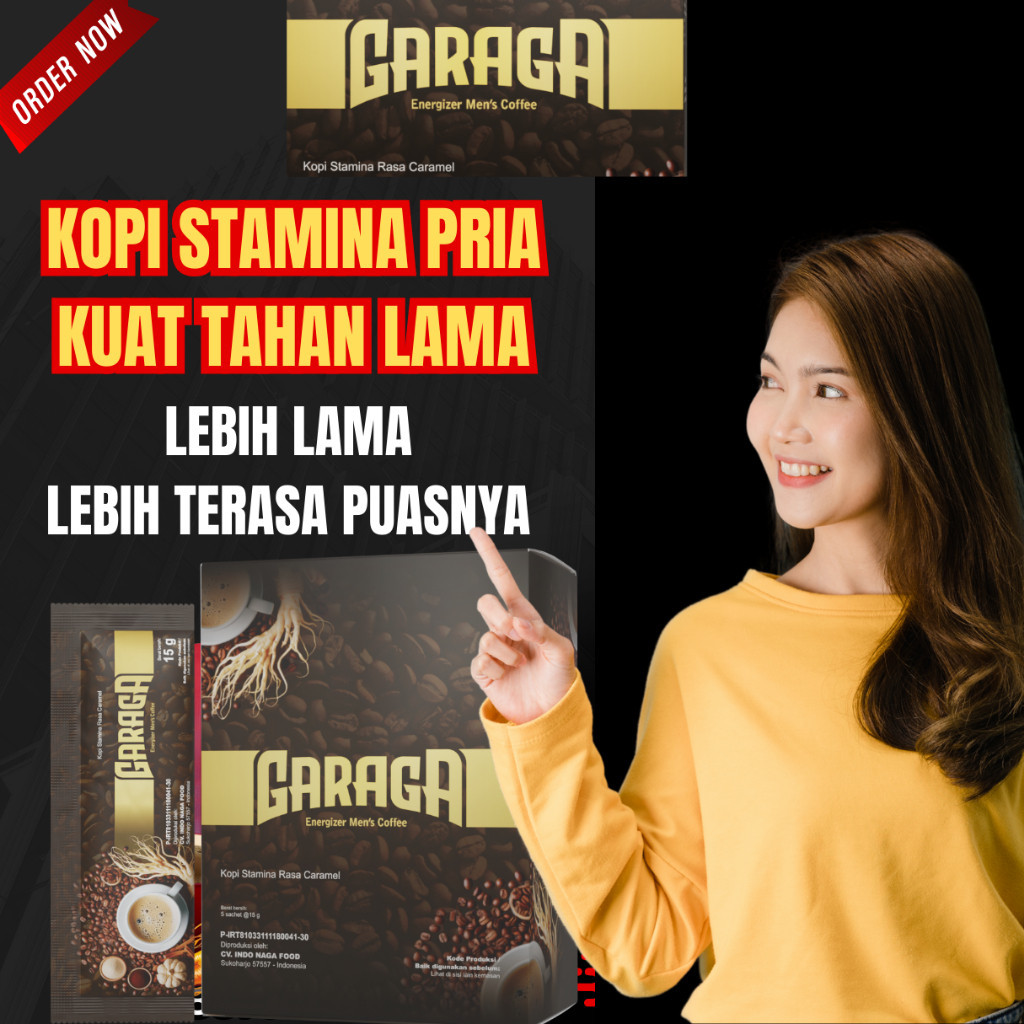 

KOPI GARAGA - Kopi Ginseng Original Minuman Serbuk Kopi Penambah Energi & Stamina Pria Dewasa Paling Ampuh Terbaik Terlaris BPOM Halal