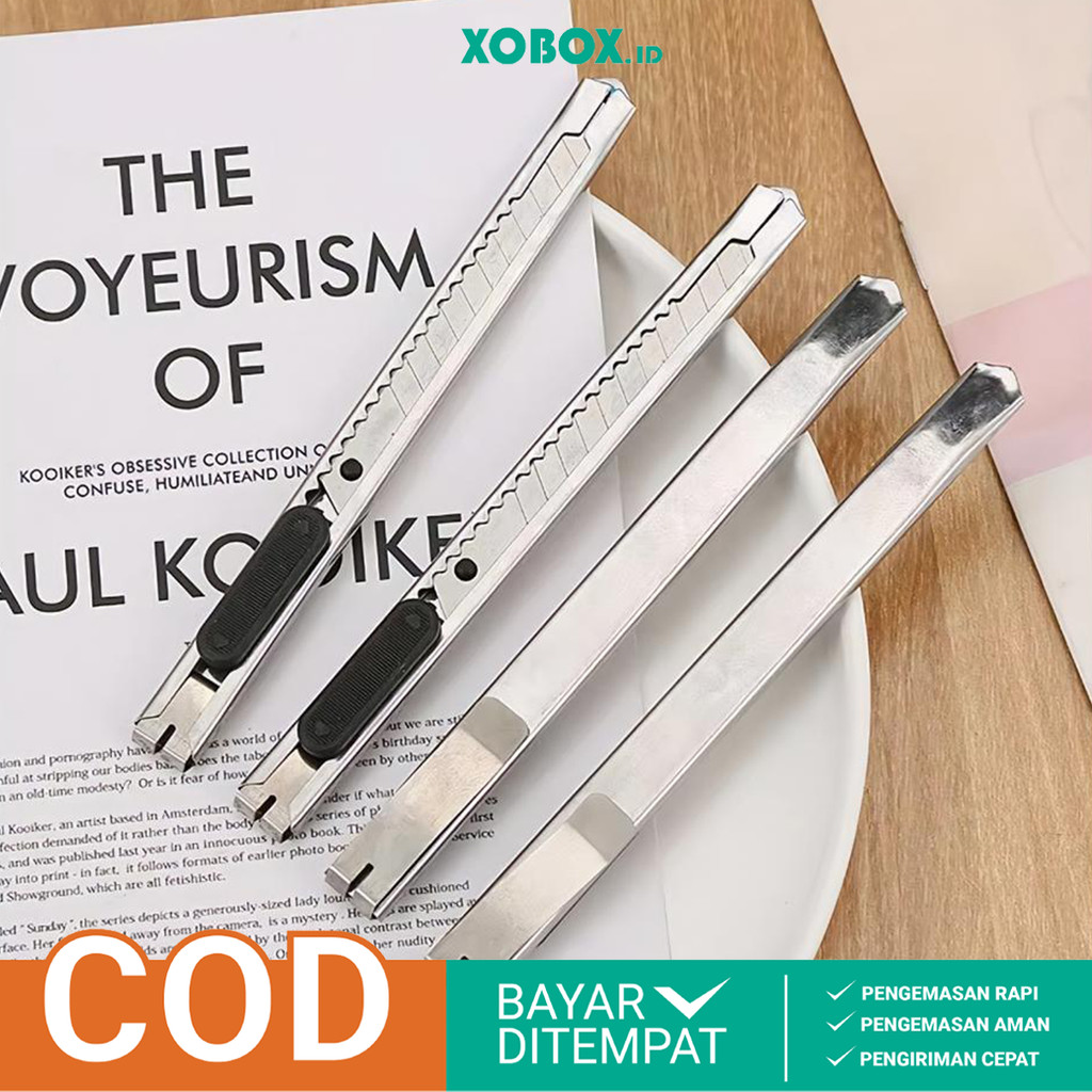 

Pisau Cutter Besi Mini Stainlees 12.5cm Cutter Kecil Pemotong Serbaguna Ringan Efektif ATK3011