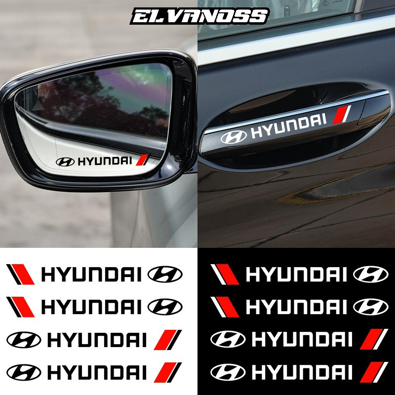 4Pcs sticker mobil stiker spion Mobil For Hyundai i10 Elantra Getz Sonata XG Terracan Tucson Coupe T