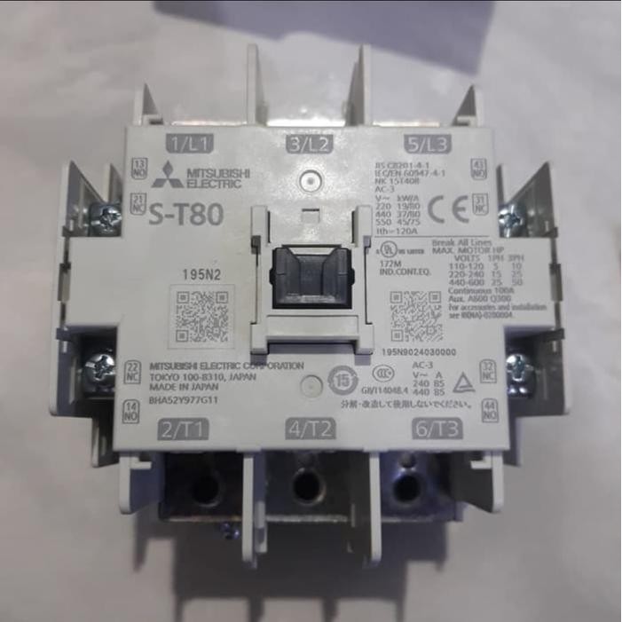Contactor Mitsubishi St80 S-t80 220v / Kontaktor ST80 S-T80 Mitsubishi