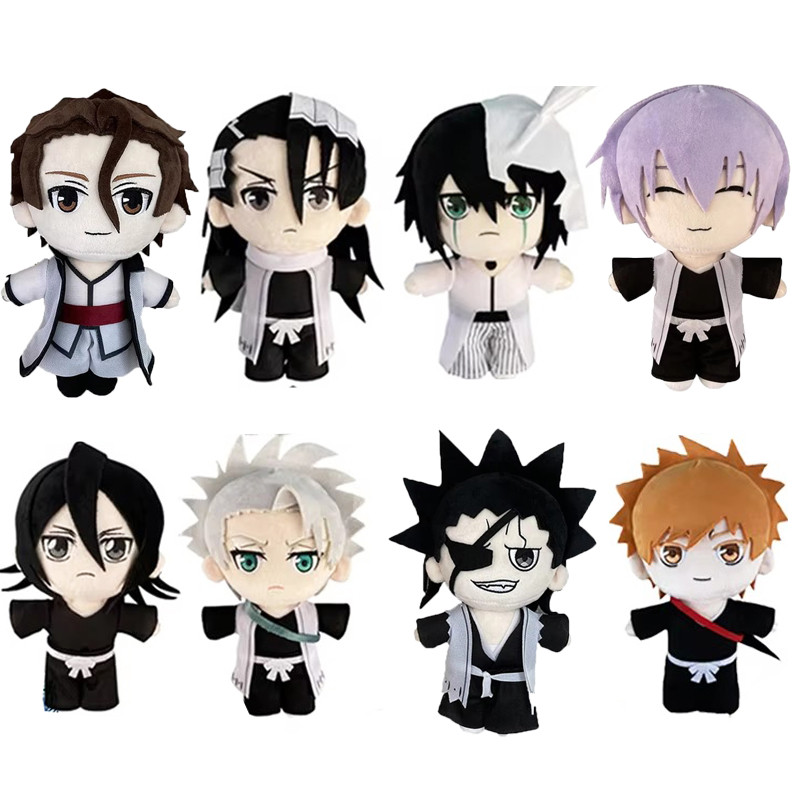 Anime BLEACH Plush Toy Kuchiki Byakuya Kurosaki ichigo Aizen Sousuke Zaraki Rukia Ichimaru Gin Stuff
