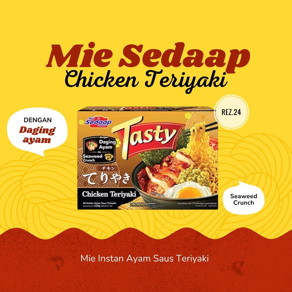 

Mie sedap chicken teriyaki | Sedaap Tasty Daging Ayam