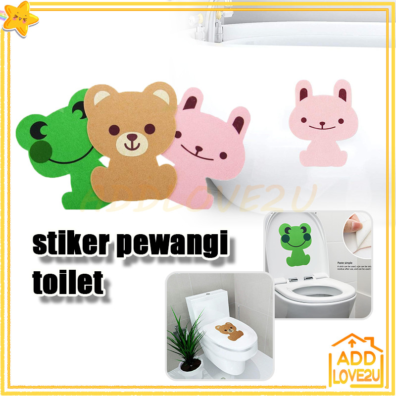 Stiker Pengharum Closet WC Kamar Mandi Kartun/stiker pengharum kamar mandi/Tempelan Karakter Pewangi