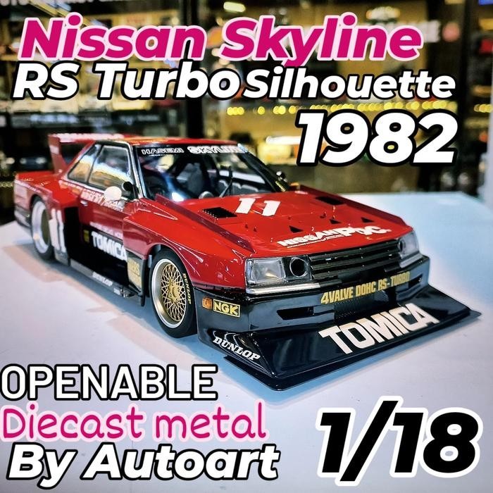 Diecast Nissan Skyline RS Turbo Super Silhouette 1982 by Autoart  Metal high Detailed Working suspen