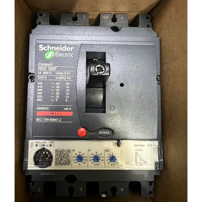 Mccb Schneider NSX160F 36Ka 3Phase 160A NSX160F