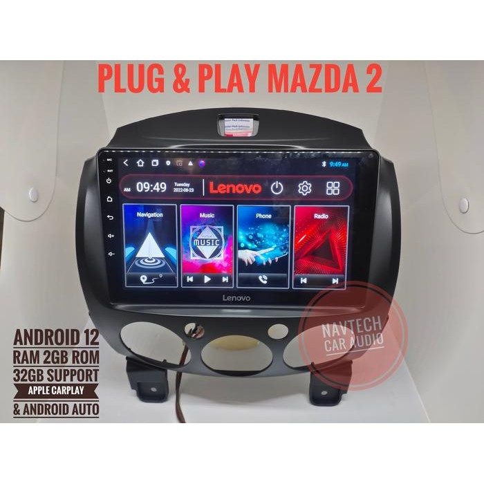 Head unit android 9 inch 2/16 Mazda 2 / Head unit mazda 2007-2014