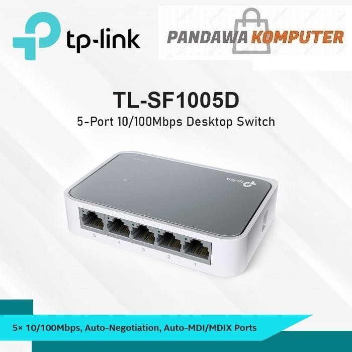 TP-Link TL-SF1005D 5 Port 10/100M Desktop Switch Hub LAN Jaringan RJ45