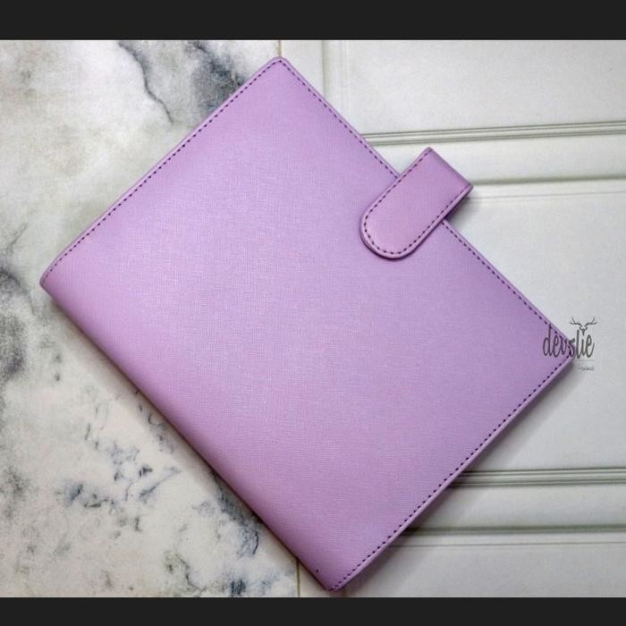 

AHHA Binder Polos Eksklusif A5 20 Ring Agenda Polos Eksklusif A5 Polos 20 Ring Binder A5 20 Ring Murah kertas multifungsi - Lilac/ Ungu Muda
