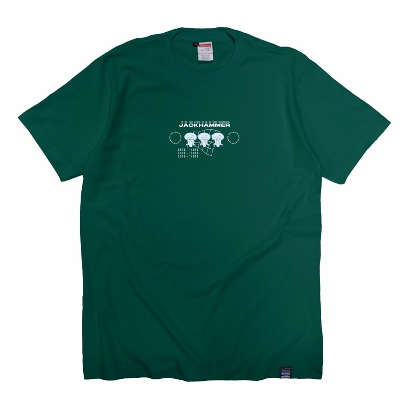 Jackhammer Tees Squid Delegation Green