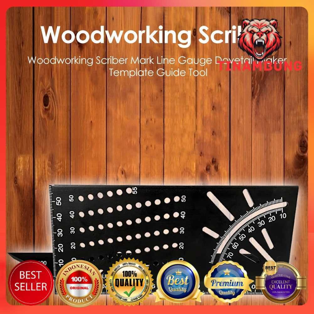 

ABEDOE Penggaris Angle Ruler Mark Line 3D Measuring Tool Aluminium - M142