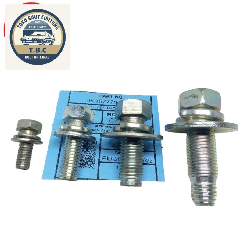 ORIGINAL Baut 10 12 14 17 baut m6 m8 m10 m12 Original dobele ring baut jok baut sasis baut hartop To