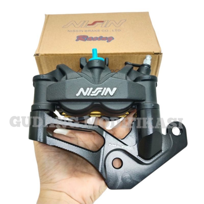KALIPER NISSIN TWIN AFRIKA IMPORT SET BREKET VIXION DISC 300MM M1 SPEED