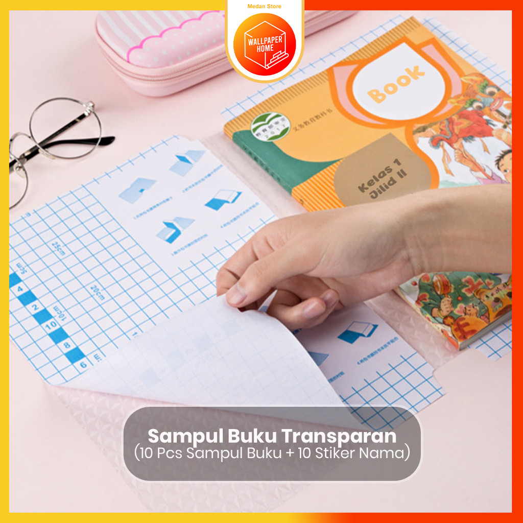 

Sampul Buku Plastik PVC Tahan Air Sampul Plastik Lks Film Pelindung Buku Tulis 10 Lembar