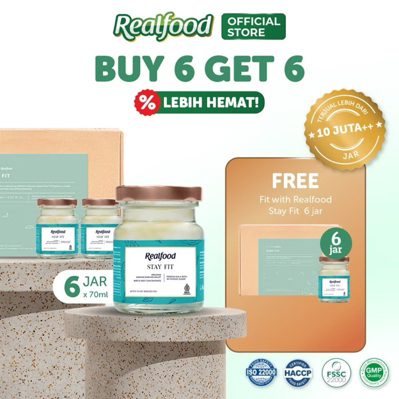 

Realfood Stay Fit Trial 6 Jar (Minuman sarang burung walet)