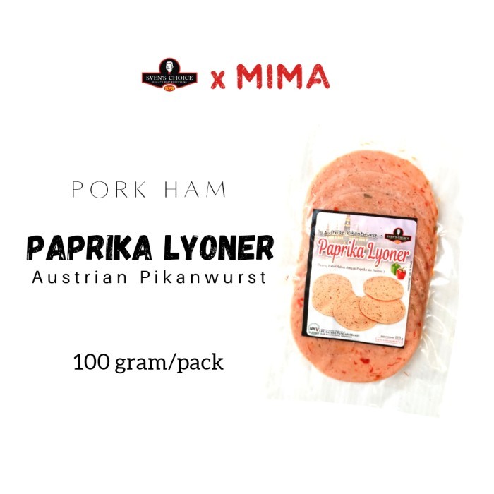 

Sven's Choice Pork Ham Paprika Lyoner Austrian Pikanwurst 100gr
