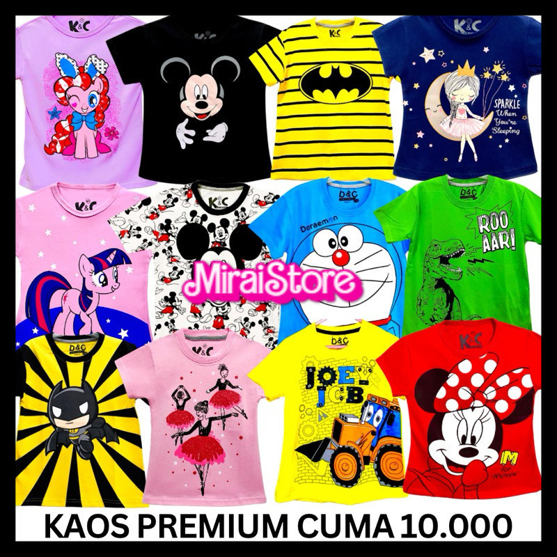 KAOS ANAK PREMIUM RANDOM BUKAN BARANG REJECT