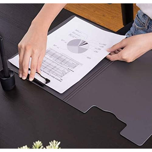 

Vertical Stand Clipboard A4 File Folder, Office Supplies, Student Writing Pad, Meeting Notes Holder with Pen Clip Design