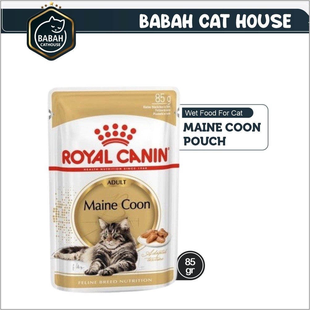 85gr ROYAL CANIN MAINECOON POUCH cat wet food makanan basah kucing rc main coon sachet untuk adult d