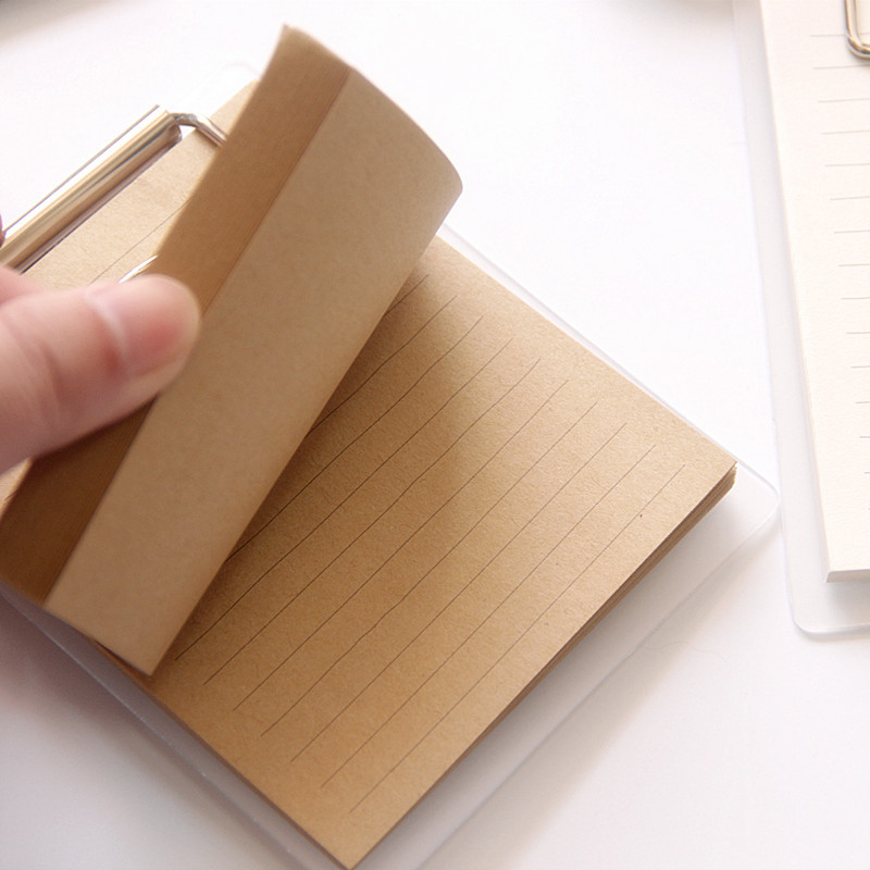 

50sheets Mini Clipboard Notepads Sticky Note Multi-function Folder Board with Memo Pad for School Stationery Office Supplies