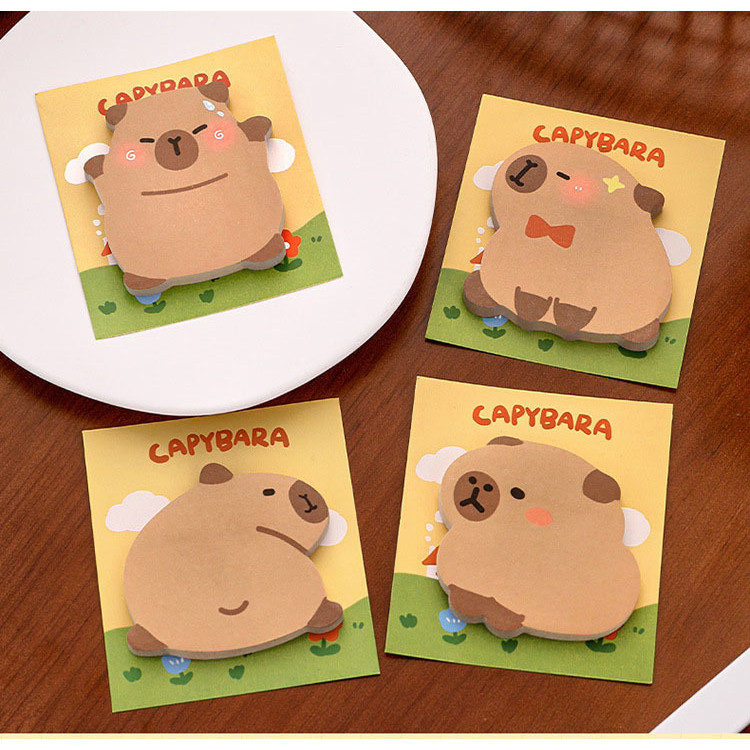

Sticker Cute Kawaii Animal Sticky Notes Notepad Memo Pads Office School Supplies Stationery Capybara Bookmark