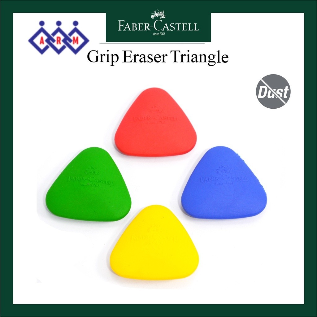 

PROMO PENGHAPUS Faber-Castell Grip Eraser Round / OVAL Pouch+ Best Seller