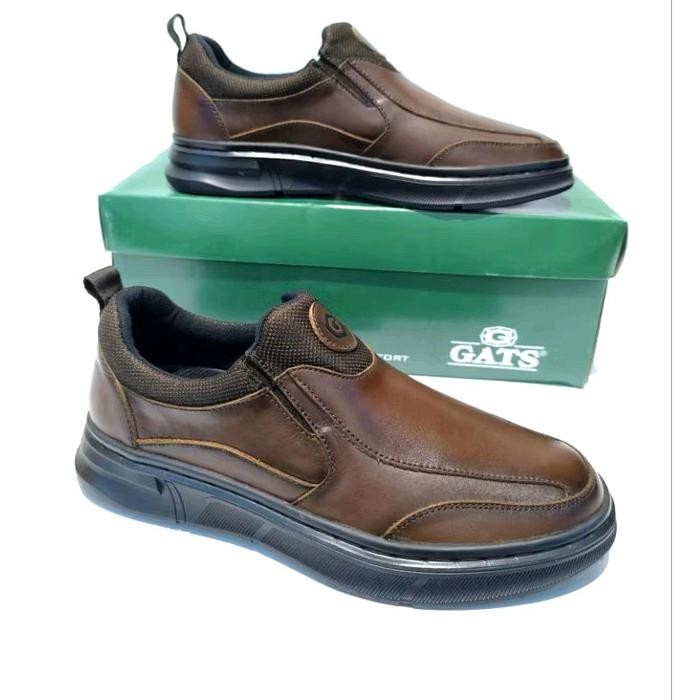 Sepatu Kulit Gats PX 6902 Original - Coklat Sepatu Casual Pria  by gats