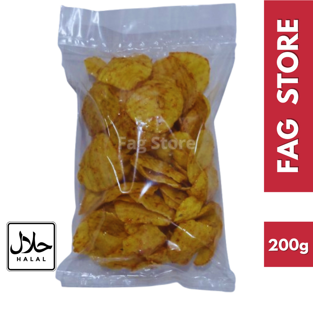 

kerupuk puyur rujak 200 gram krupuk pedas gurih renyah enak