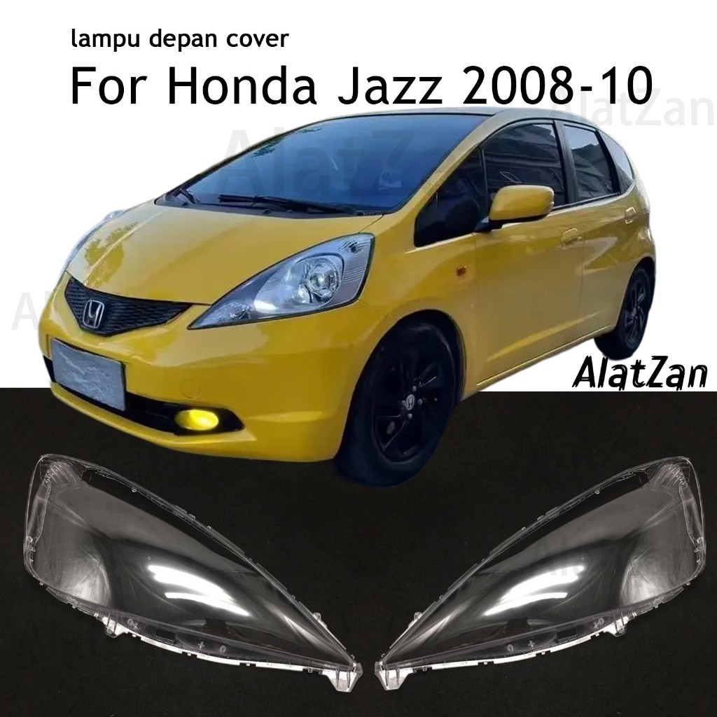 For Honda Jazz Ge8 2008-2010 Lampu depan cover headlight cover mika kaca lampu depan head lamp Jazz 