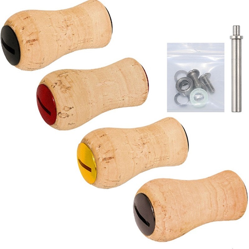 Cork Reel Knob Tuning Knob for Shimano Daiwa Baitcasting Spinning Reel Handle Knob Grip Under Wet Fi