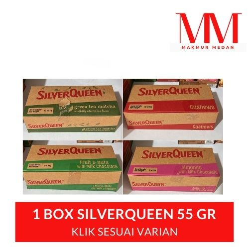 

1 BOX COKLAT SILVERQUEEN 55 GR ISI 10 PCS