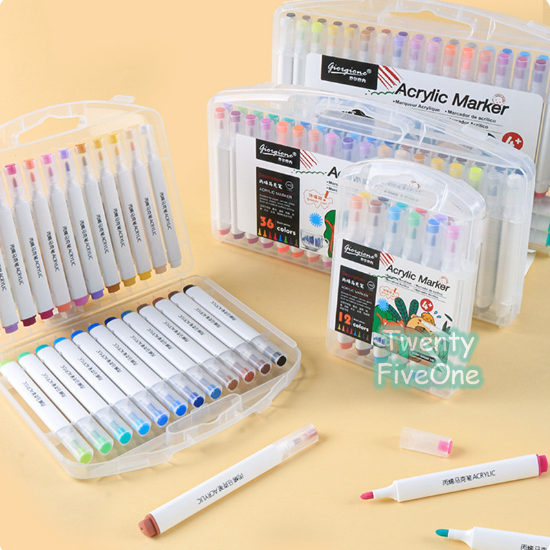 

Set Spidol Akrilik Giorgione Spidol Akrilik Macaron 12/24/36/48 Warnas