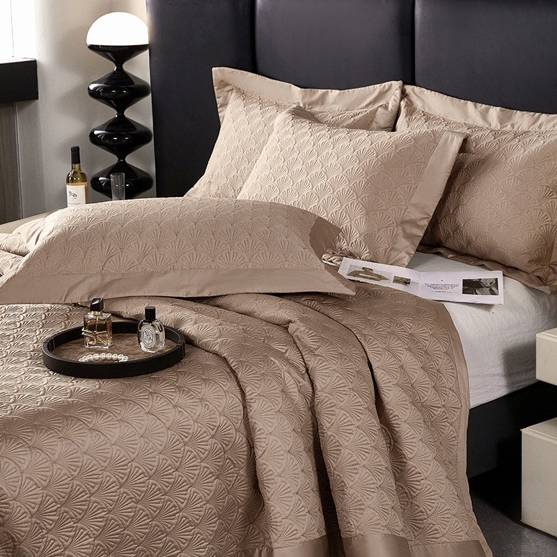 Luxury 1000TC Egyptian Cotton Quilted Bedspread, Queen King Size, Bed Cover, Mattress Topper Coverle