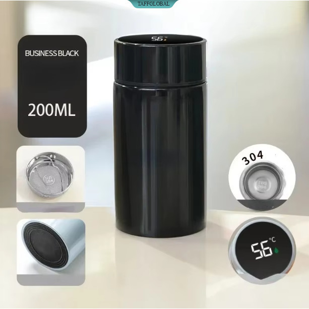 Botol Minum Termos LED Digital Temperature Stainless 200ml - LZ120