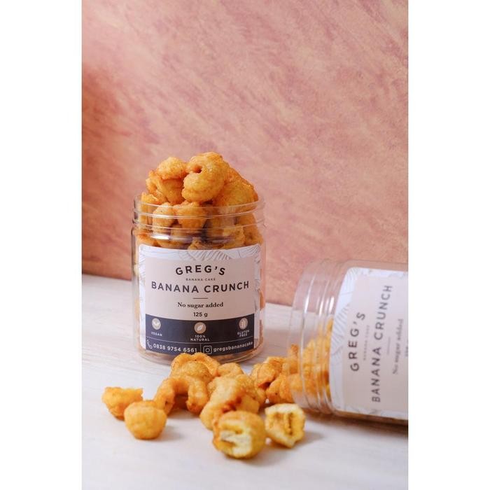 

Greg's Banana Crunch Single Jar Snack - Original Terlaris