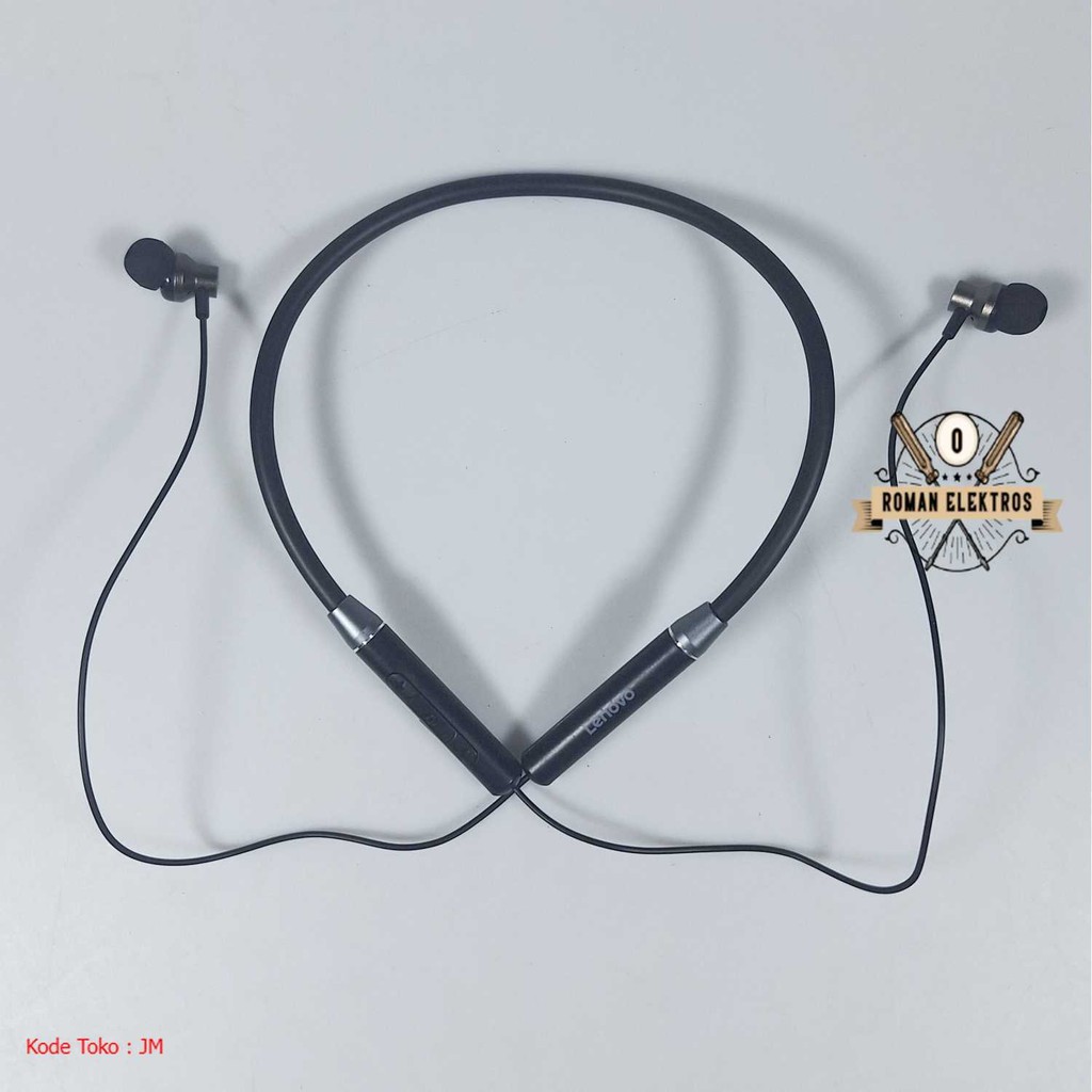Lenovo Earphone Neckband Magnetic Stereo Bluetooth 5.0 - HE05 | Kualitas Unggul | Diskon Spesial | T