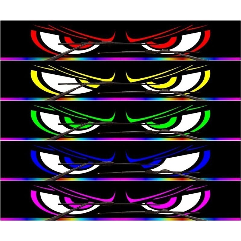 

Stiker Strobo Mata Kedip Hologram Isi 5 Pcs 5 warna Bus Mania ukuran 1x5 cm