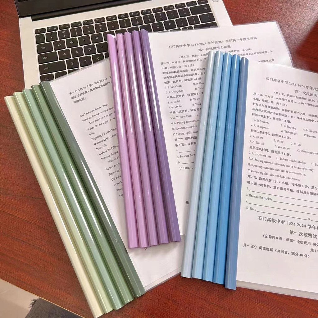 

5 thickened sucker rod clips, A4 folder, pull rod clip, folder, file, test paper, book clip, student data storage binder
