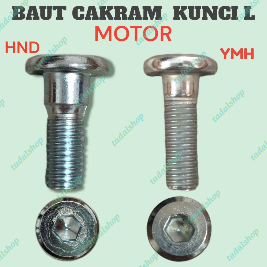 baut cakram/baut piring cakram/baut piringan disc cakram (kunci L)