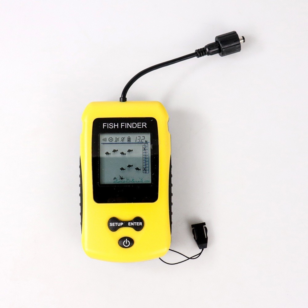 Alat Pelacak Ikan Radar Pendeteksi Ikan di Kedalaman Air Sonar Fish Finder Cable 4x4 Inch
