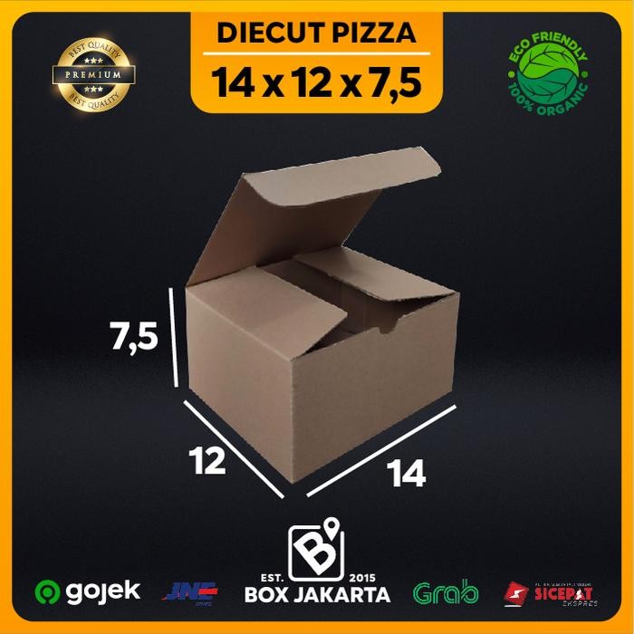 

KARDUS uk 14x12x7,5 CM Diecut Pizza Corrugated Packaging Box