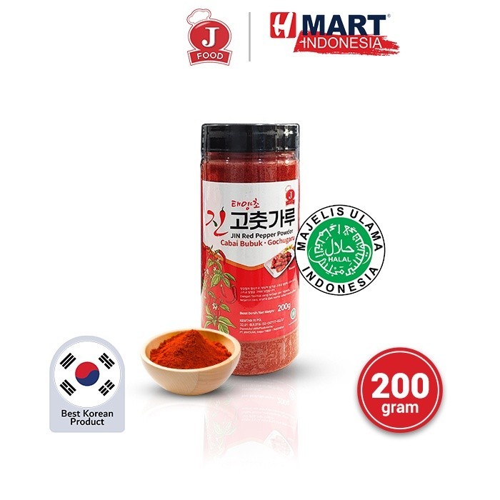 

Terlaris JIN Red Pepper Powder - Cabai Bubuk Korea - Gochugaru 200g